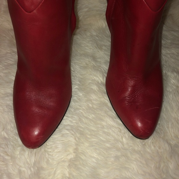 Jimmy Choo Red Boots - Picture 4 of 8